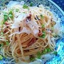 梅とキクラゲのパスタ